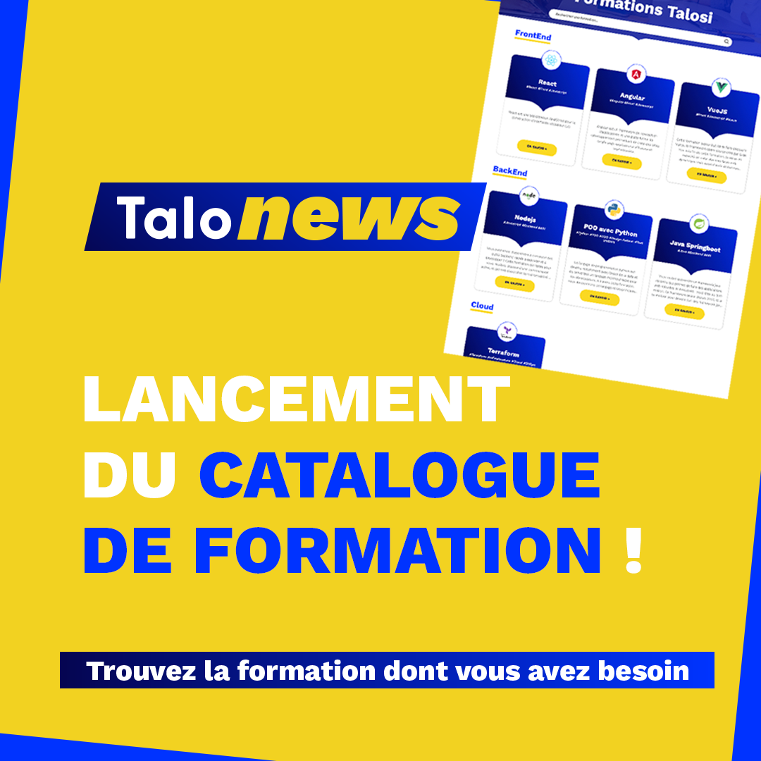 Lancement du catalogue de formation